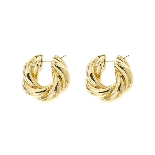 Boucles d'oreilles Boucles d'oreilles créoles bombées 58 Facettes 34635