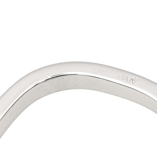 Bague 48 Dinh Van Bague Alliance Carré Or blanc 58 Facettes 4061231CN