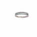 Bague 55 Alliance Demi-Tour or blanc diamants 58 Facettes 105-GS30948-01