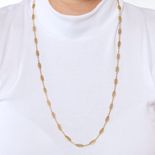 Collier Collier draperie or jaune 58 Facettes PER15085