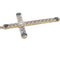 Pendentif Gold and Platinum Cross Pendant 58 Facettes UN0066