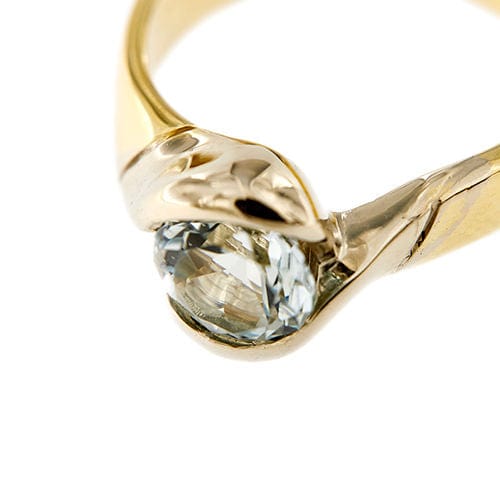 Bague 56 Bague Aigue-marine 58 Facettes 37206