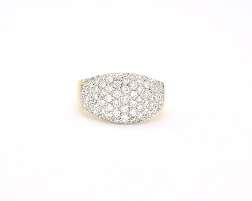 Damiani - Ring in goud giallo en bianco met diamanten