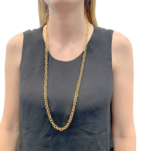 Collier Collier vintage or jaune. 58 Facettes 32941