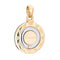 Pendentif Pendentif Bulgari Zodiaque Vintage en or 18 carats, acier et diamants, bijou signé 58 Facettes G14182