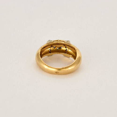 Bague 46 CARTIER - Cartier C - Bague jonc or jaune et blanc 58 Facettes RAM28444