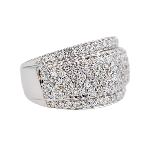 Bague 53 Bague Or blanc Diamant 58 Facettes 2926551CN