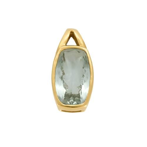 Pendentif or jaune et aigue-marine 58 Facettes B250457