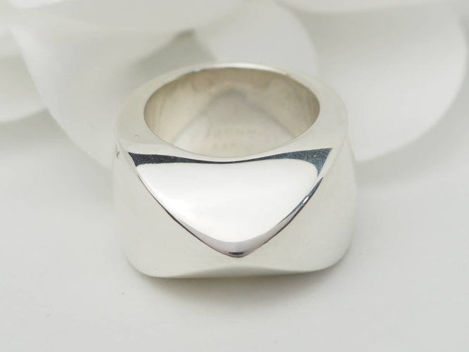 Bague 52 Bague Hermès vintage Palmyre en argent 58 Facettes 33194