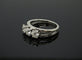 Bague Trilogie en or blanc avec diamants 58 Facettes