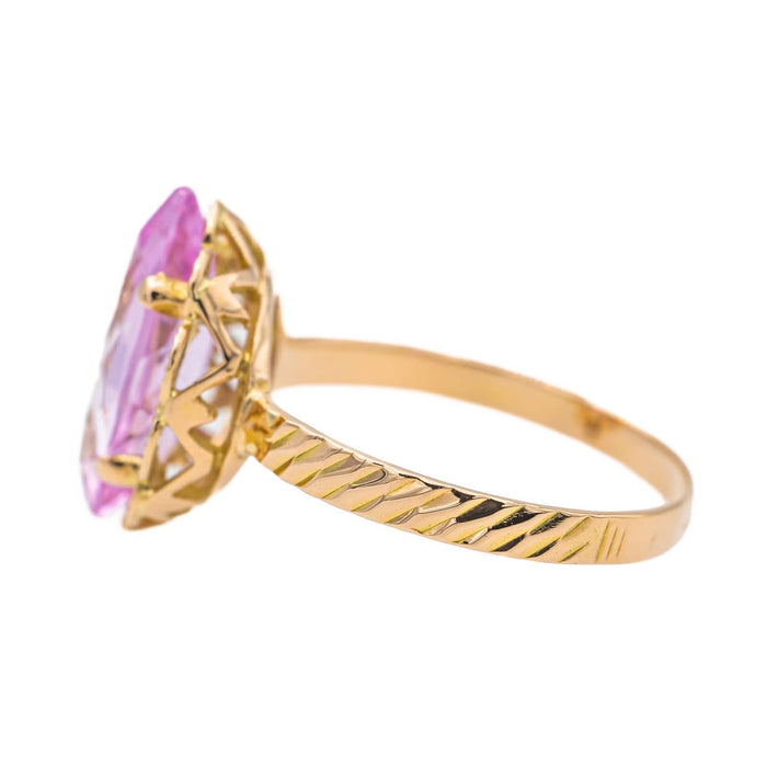 Bague 55.5 Bague Or rose Kunzite 58 Facettes 2663488CN