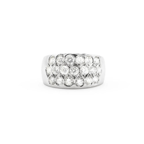 Bague Bague en or blanc avec diamants de 1,50 ct 58 Facettes