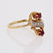 Bague 54 Bague duo rubis diamants 58 Facettes 21-674B