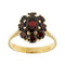 Bague 57 Bague fleur avec grenats 58 Facettes 39634