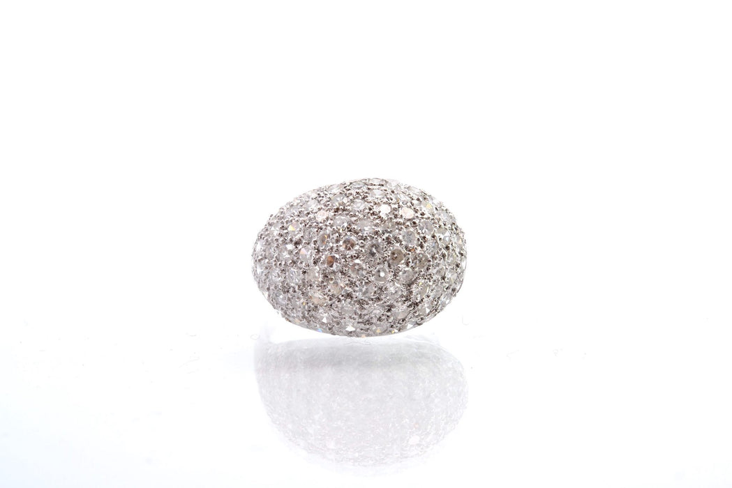 Bague Bague boule Or blanc Diamants 58 Facettes 25243