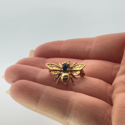 Broche Broche Abeille Or Jaune & Saphir 58 Facettes 3-BROF1-GS37642-2