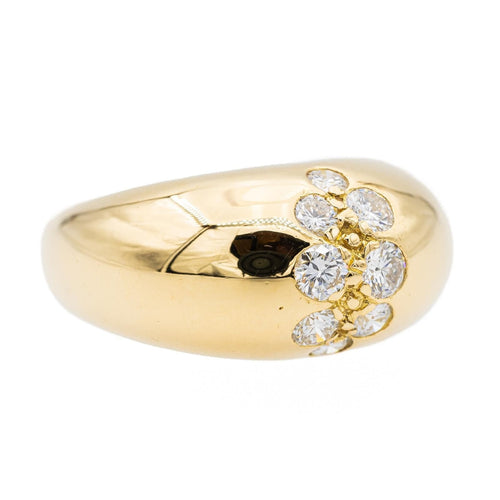 Bague 57 Bague Jonc Or jaune Diamant 58 Facettes 2601184CN