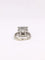 Bague 53 Bague or blanc diamant coussin taille ancienne 0,8 ct 58 Facettes J352