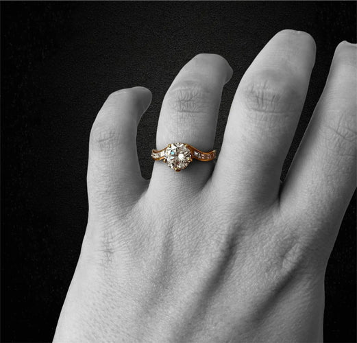 Bague 56 Anello di Fidanzamento con Diamante da 1,69 carati 58 Facettes