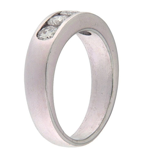 Bague 54 Bague en or blanc et diamants 58 Facettes G3695