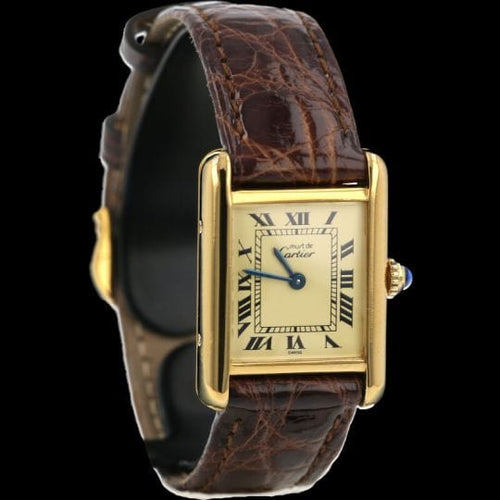Montre Cartier Montre Tank Vermeil 58 Facettes MT42588