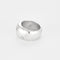 Bague 53 CHANEL-Bague jonc bombé gravé vintage en argent 58 Facettes LMB-264