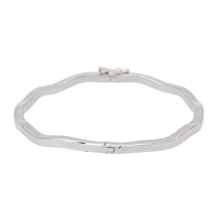 Bracelet Bracelet Jonc Or blanc 58 Facettes 3079888CN