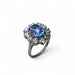 Bague 54 MELLERIO - Bague marguerite saphir naturel et diamants 58 Facettes