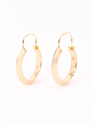 Boucles d'oreilles Créoles vintage or rose 58 Facettes 1173.3