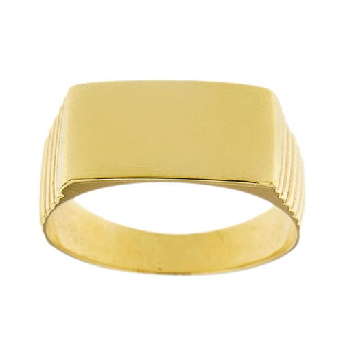 Bague Bague bouclier en or jaune pour homme 58 Facettes 29999