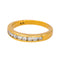 Bague 53 Bague  Demi-alliance  Or jaune Diamant 58 Facettes 4153442CN