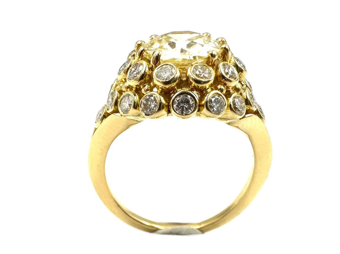 Bague 52 GILBERT ALBERT - Bague or jaune et diamants dont 2.04ct 58 Facettes