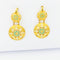 Boucles d'oreilles Boucles d'oreilles ajourées émaillées motif floral 58 Facettes 33346
