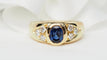 Bague 55 Bague Jonc en or jaune, spinelle bleu et diamants 58 Facettes 33040