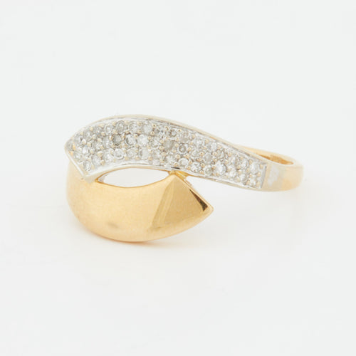 Bague 56 Bague Deux Ors - Diamants 58 Facettes RÉF 1023/18