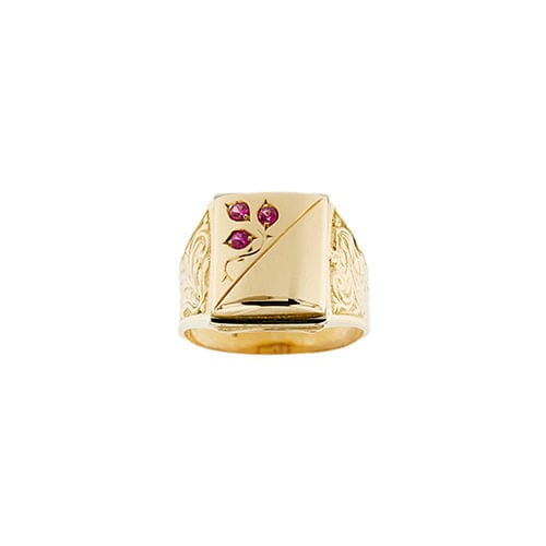 Bague Bague pour homme en or jaune avec rubis 58 Facettes 36431
