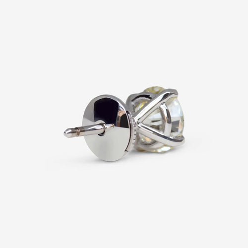 Boucles d'oreilles Clous d'oreilles en diamants de forme ronde 58 Facettes 22585S