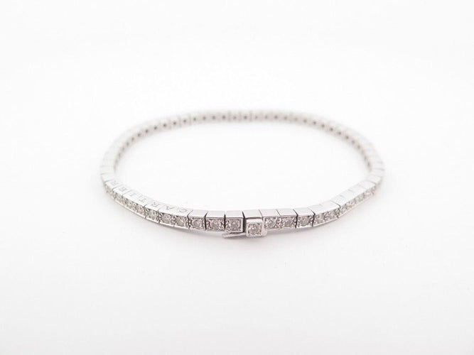 Bracelet bracelet CARTIER laniere tennis or blanc 62 diamants 16cm 58 Facettes 262368