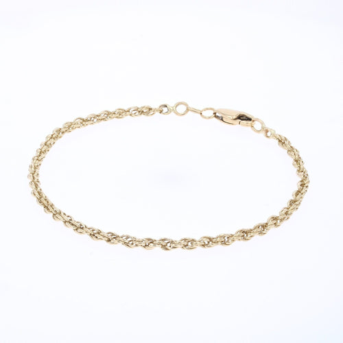 Bracelet Bracelet or jaune maillons torsadés 58 Facettes CVBR94