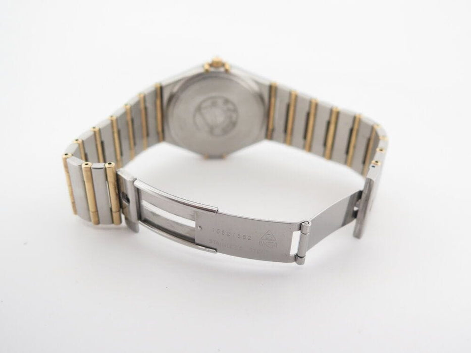 Montre vintage montre OMEGA constellation 33mm acier et or quartz lady 58 Facettes 264429