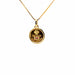 Pendentif Médaille Amour Or Jaune 18k & Diamant 58 Facettes 2-PEB2-GS38384-2