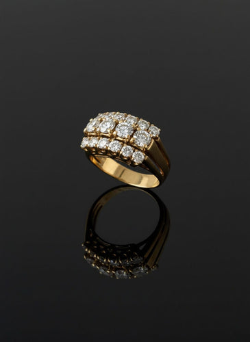 Bague Fascione in Oro Giallo con Diamanti 58 Facettes