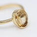 Bague 54.5 Bague en or jaune avec citrine 58 Facettes E363418