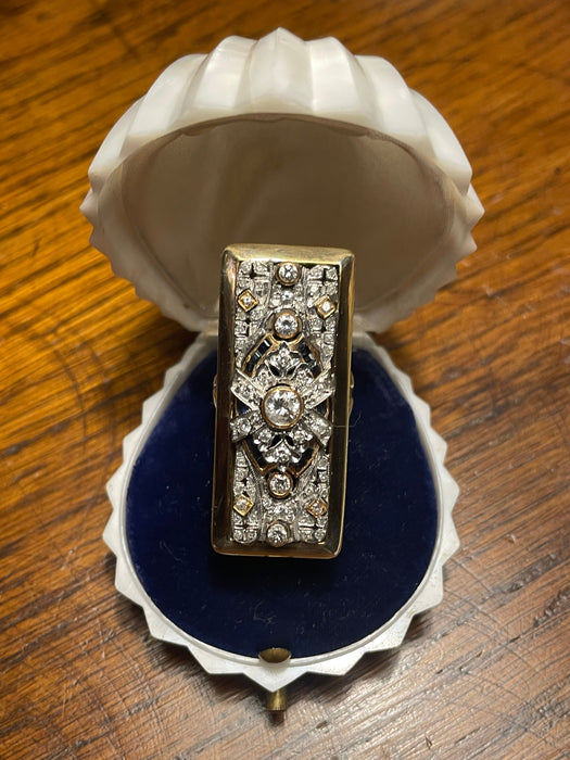 Rare ring Art Deco diamonds