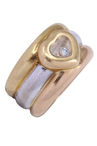 Bague 52 BAGUE CHOPARD "HAPPY DIAMOND" 58 Facettes 087241