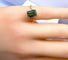Bague 46 Bague en or jaune et tourmaline verte 58 Facettes AB617