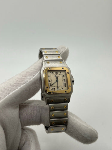 Montre Cartier Santos Galbée 1566 58 Facettes