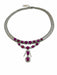 Collier Collier en or blanc diamants et rubis 58 Facettes