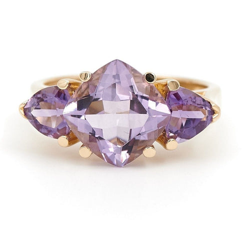 Bague 57.5 Bague Cocktail Or jaune Améthyste 58 Facettes 1931138CN