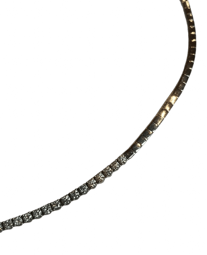 Naszyjnik Naszyjnik rivière z białego złota 18k i około 3 ct diamentów 58 Facettes Bo/260047